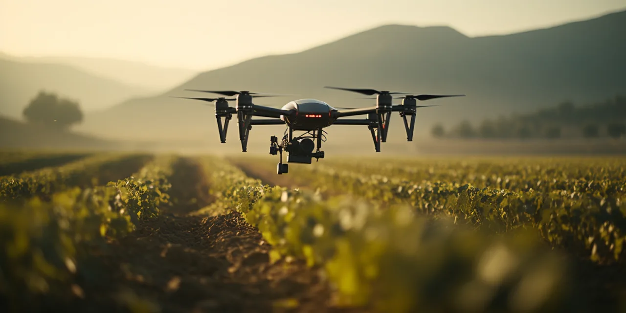 Concept drone pour agritech — moodboard sectoriel pour fabricants.