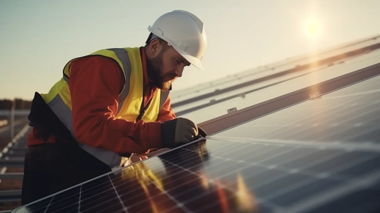 Étude détail terrain — visuel rapport pour énergies renouvelables.